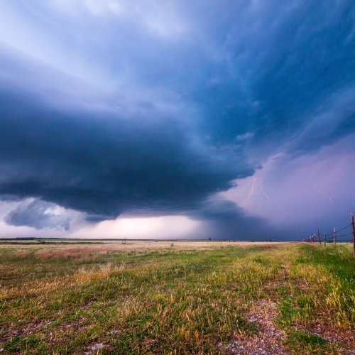 Super cell storm in rural Oklahoma. Photo by Raychel Sanner on Unsplash.