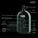 MyTouchSmart Indoor/Outdoor Plug-In SunSmart Digital Timer, Black