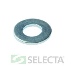 SAE Flat Washer, 1/4 Inch, Steel, Zinc